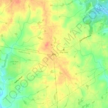 Riley topographic map, elevation, terrain