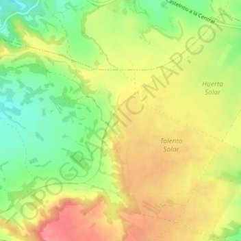 Migalo topographic map, elevation, terrain