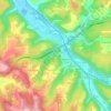 Les Vignes topographic map, elevation, terrain