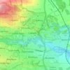 Cadham Village topographic map, elevation, terrain