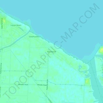 Aplin Beach topographic map, elevation, terrain