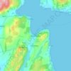 Rothesay topographic map, elevation, terrain