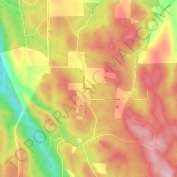 Apiary topographic map, elevation, terrain