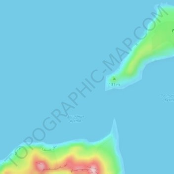 острова Ушишир topographic map, elevation, terrain