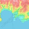St. Helier topographic map, elevation, terrain