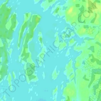 Whistler Bay topographic map, elevation, terrain