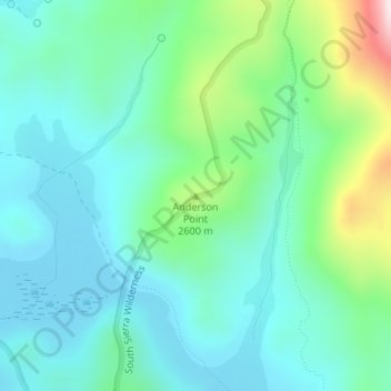 Anderson Point topographic map, elevation, terrain