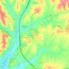 Pichini topographic map, elevation, terrain