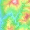 Άγραφα topographic map, elevation, terrain
