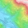 Damer topographic map, elevation, terrain
