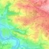 Les Vignes Blanches topographic map, elevation, terrain