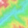 Río Colorado topographic map, elevation, terrain