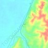 Valley topographic map, elevation, terrain