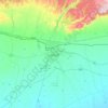 Al-Qamishli topographic map, elevation, terrain