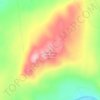 Cold Spring Mountain topographic map, elevation, terrain