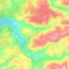 Yanouh topographic map, elevation, terrain