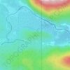 Monte Susana topographic map, elevation, terrain