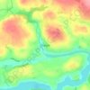 Dripsey topographic map, elevation, terrain