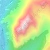 Monte Olivia topographic map, elevation, terrain