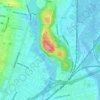 East Rock topographic map, elevation, terrain