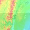 Yacuiba topographic map, elevation, terrain