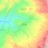 Ciénega topographic map, elevation, terrain