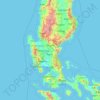 Nueva Ecija topographic map, elevation, terrain