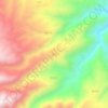 Cika topographic map, elevation, terrain