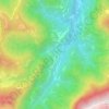 Valle di Seren topographic map, elevation, terrain