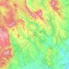 Bor topographic map, elevation, terrain