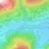Wald im Pinzgau topographic map, elevation, terrain