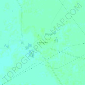 Rakhigarhi topographic map, elevation, terrain