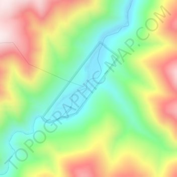 Cobalt topographic map, elevation, terrain