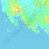 Port Moresby topographic map, elevation, terrain