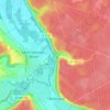 Le Gué des Grues topographic map, elevation, terrain