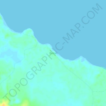 Buna topographic map, elevation, terrain