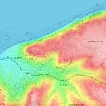 Fontaine Pannier topographic map, elevation, terrain