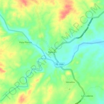 Riomar topographic map, elevation, terrain