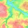 Kerzevean topographic map, elevation, terrain