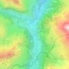Gavarnie topographic map, elevation, terrain