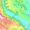 Lozanj topographic map, elevation, terrain