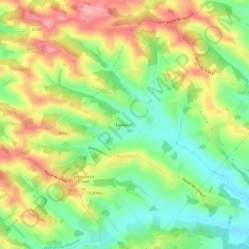 Lamaison topographic map, elevation, terrain