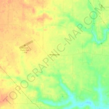 Bohleysville topographic map, elevation, terrain