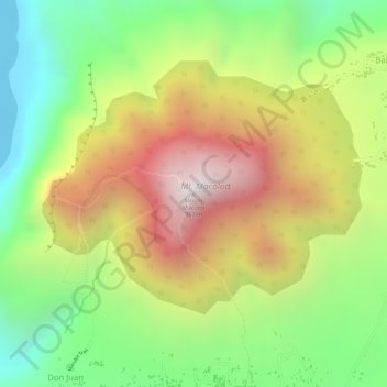 Mount Maculot topographic map, elevation, terrain