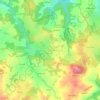 Saint-Gervais topographic map, elevation, terrain