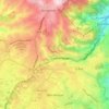 La Bruyère topographic map, elevation, terrain