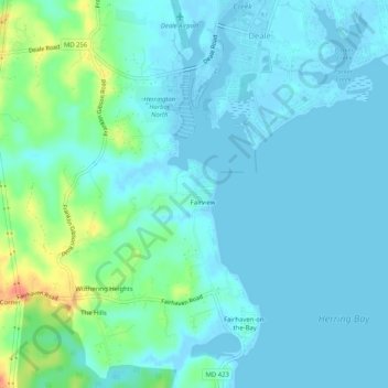 Leitch topographic map, elevation, terrain