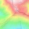 Mount Qandil topographic map, elevation, terrain