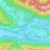 Hermagor topographic map, elevation, terrain