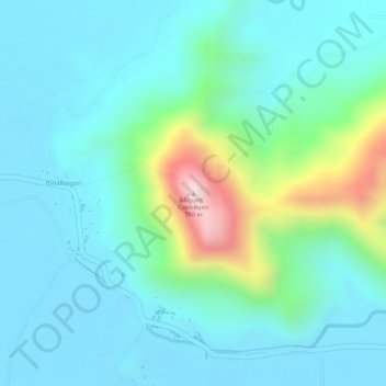 Mount Capistrano topographic map, elevation, terrain